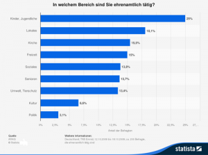In welchem Bereich sind Sie ehrenamtlich tätig?