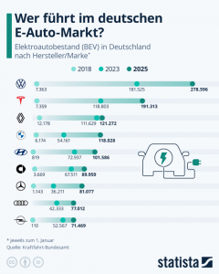 Wer führt im deutschen E-Auto-Markt?